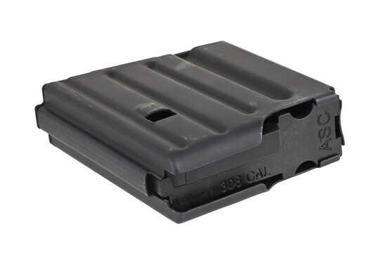 The Ammunition Storage Components 7.62x51 magazine features a black anti-tilt follower
